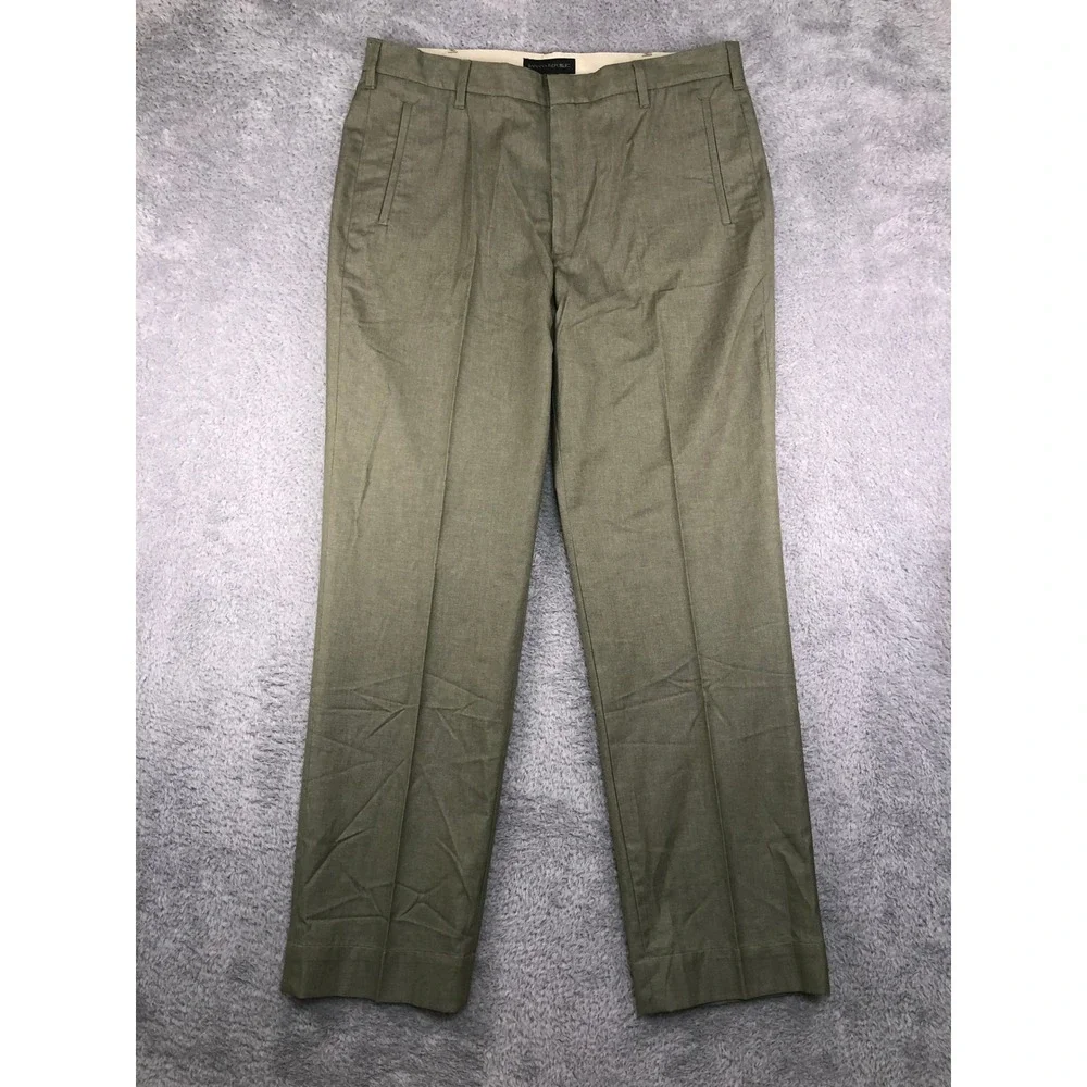 Banana Republic Pants Men 38x34 Green NWT Chino Straight Twill